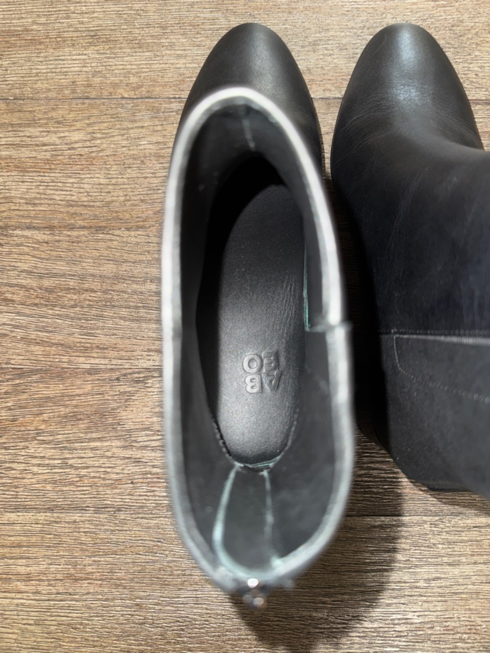 ABEO Plaza Back Zip Boot Black Leather - Picture 6 of 9